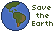 Spinning mini earth animation